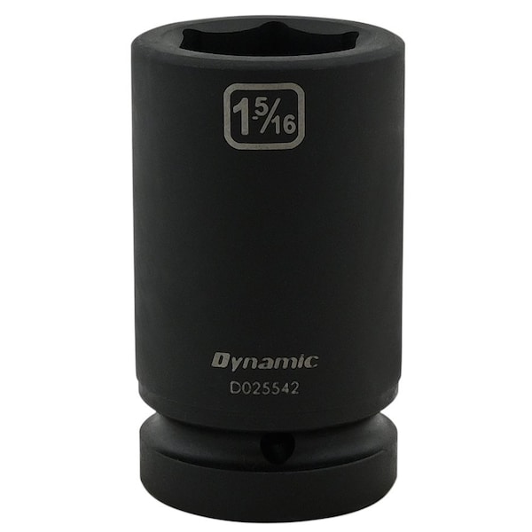 1" Drive Deep Socket, Black Phosphate, Tools 1-5/16" X 1" Drive, 6 Point Deep Length